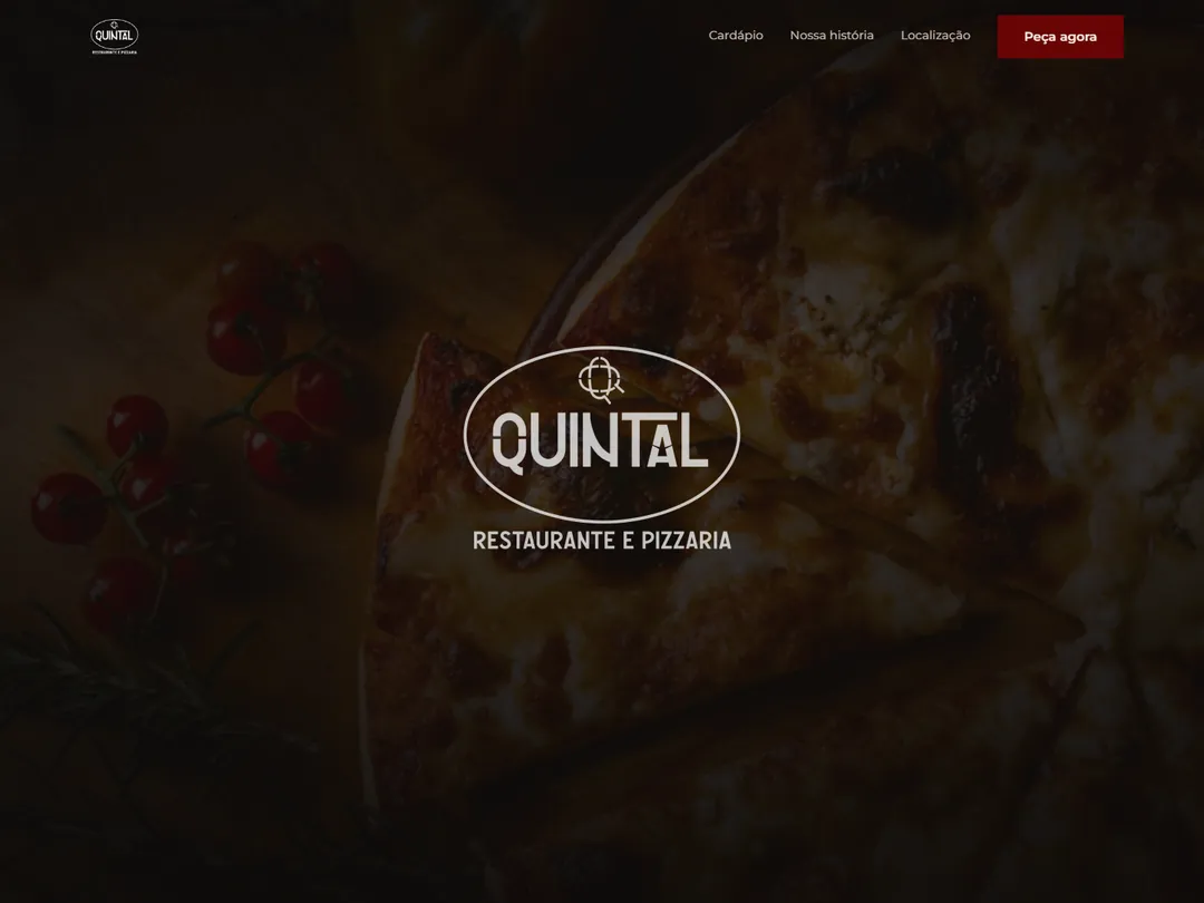 Site do Quintal Restaurante e Pizzaria